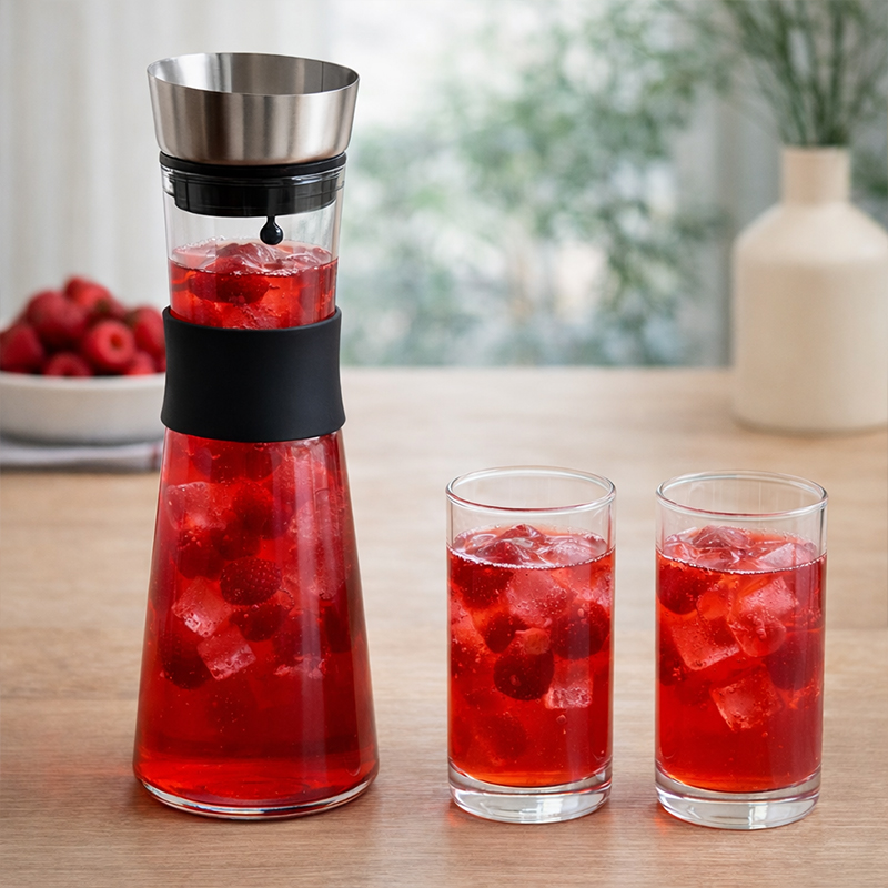  Glass Carafe with Stainless Steel Lid