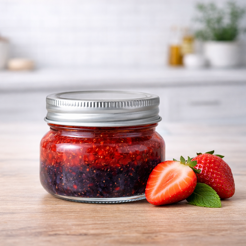 Mason Jar with Airtight Canning Lid