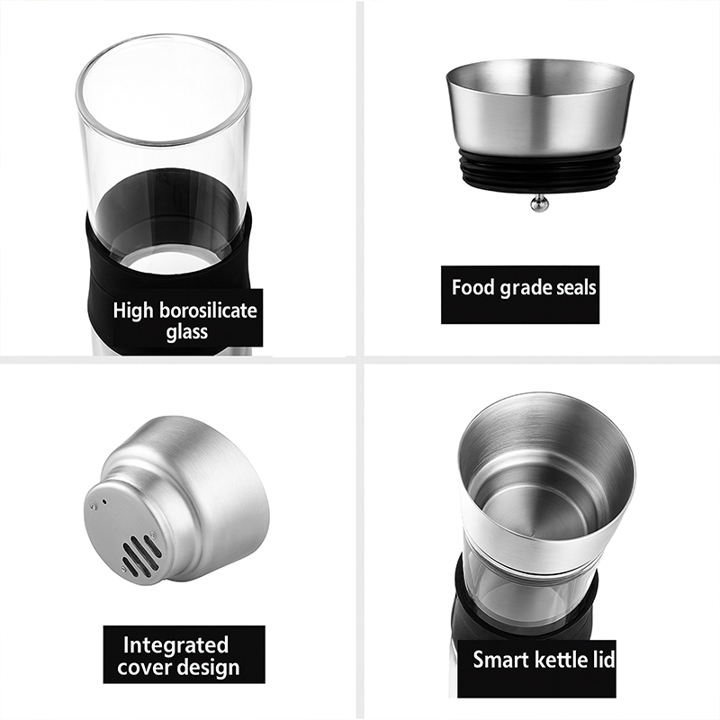  Glass Carafe with Stainless Steel Lid