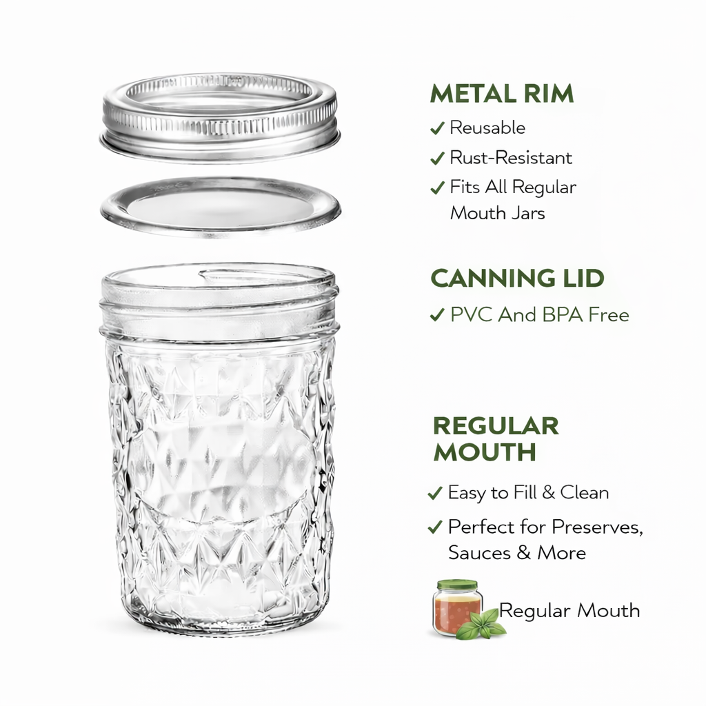 Mason Jar Screw Lid 