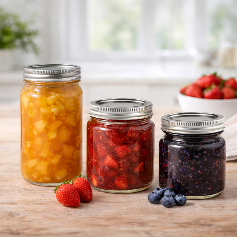 Mason Jar with Airtight Canning Lid