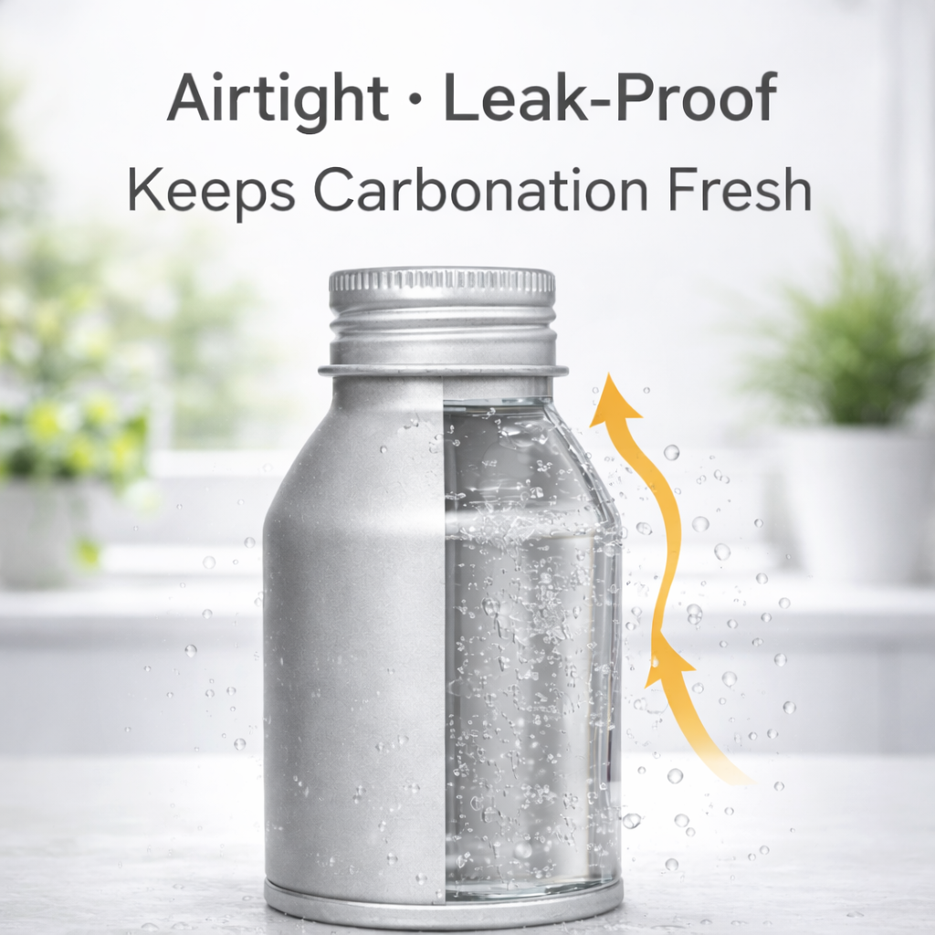 Aluminum Bottle with Screw Lid