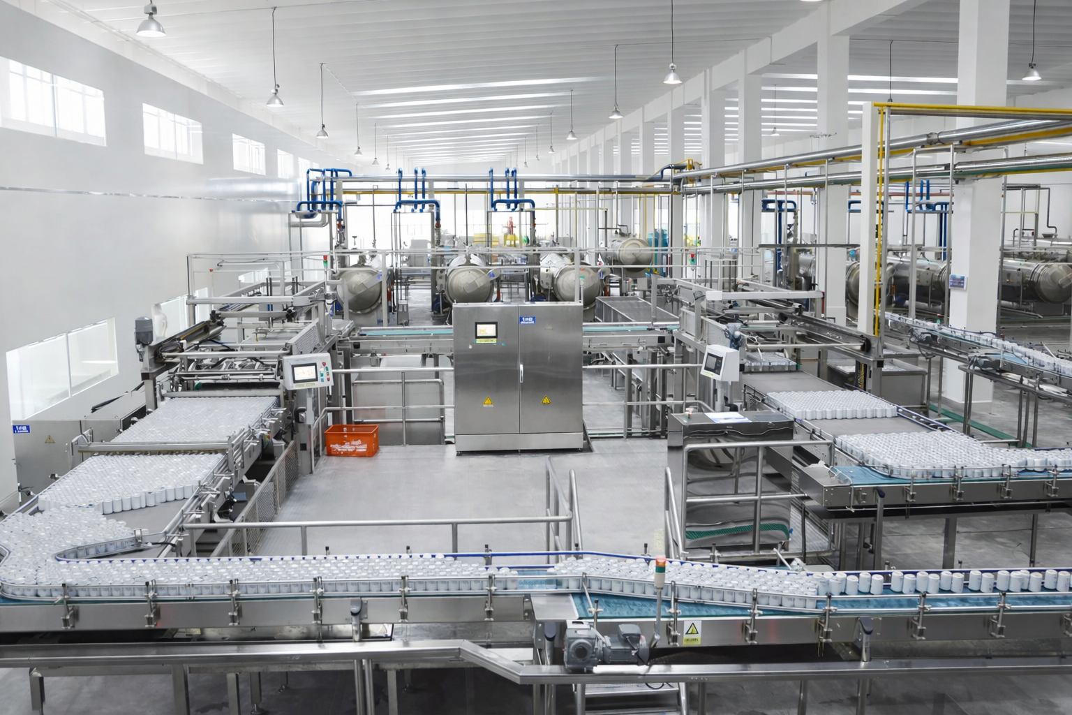 Horizontal Continuous Food Sterilizer Retort Line