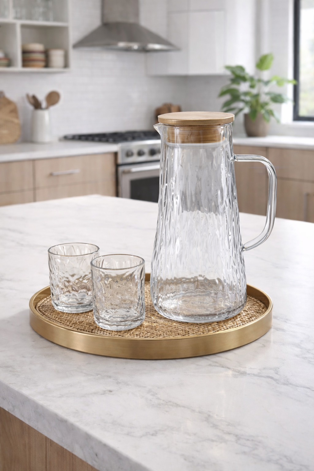 Bark Pattern Pitcher 