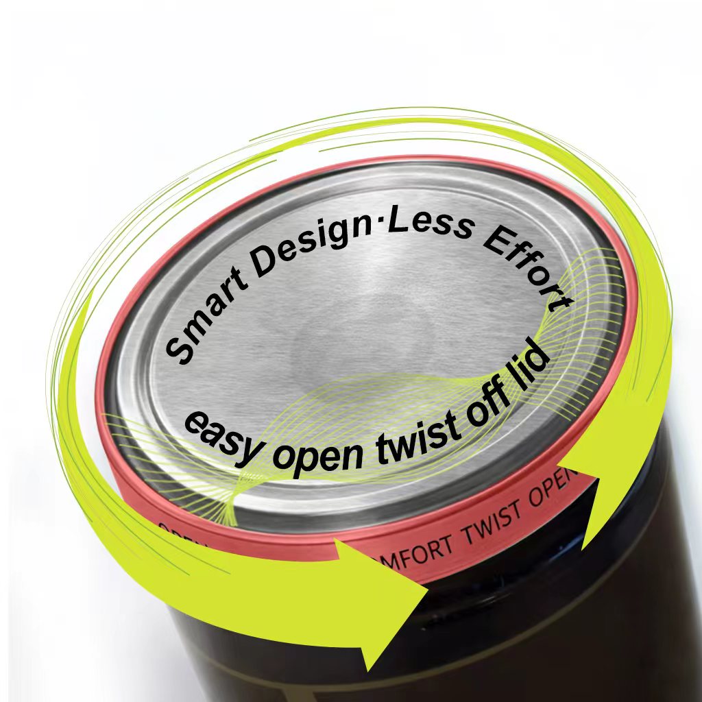 Easy-Open Twist-Off Metal Lid