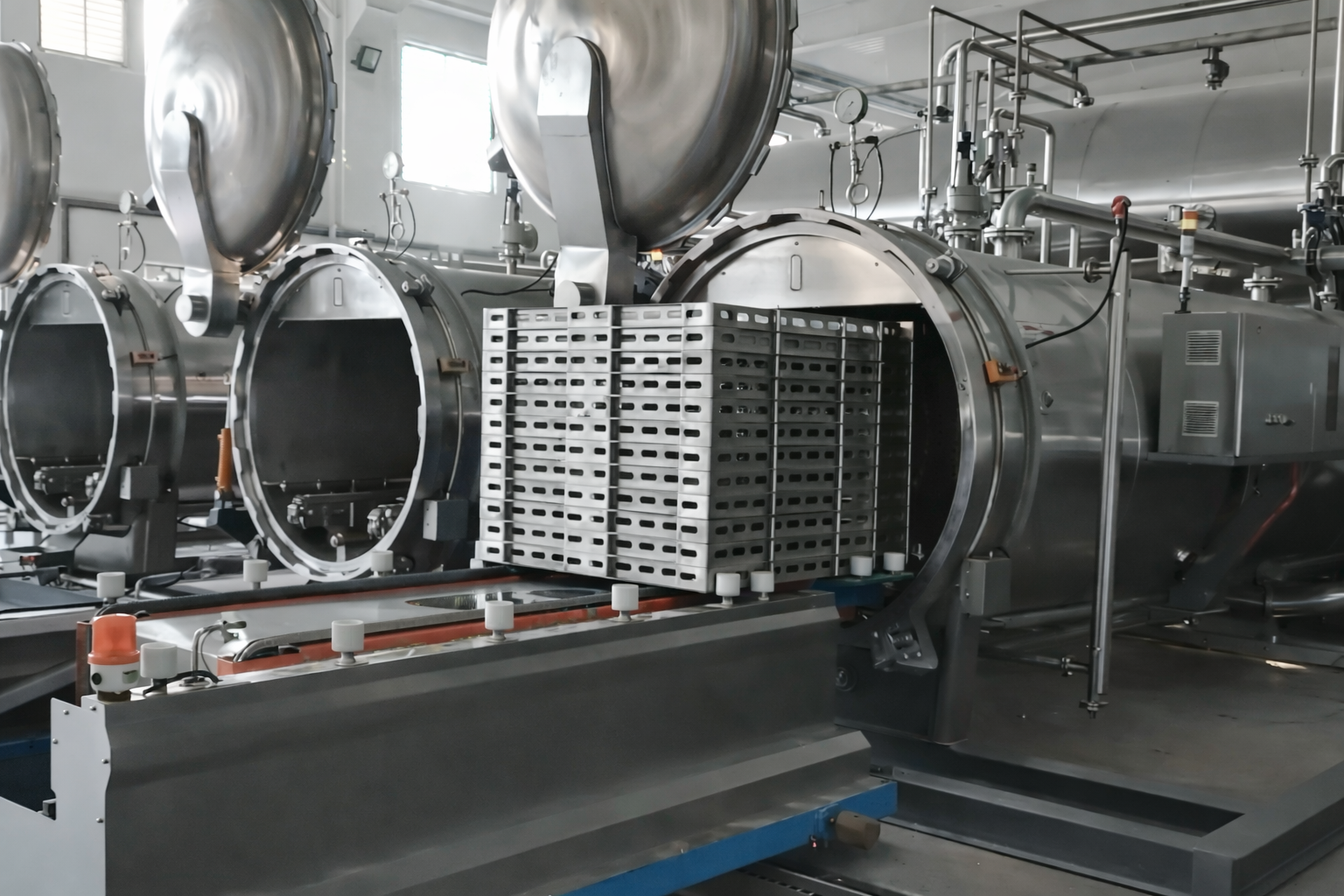 Horizontal Continuous Food Sterilizer Retort Line