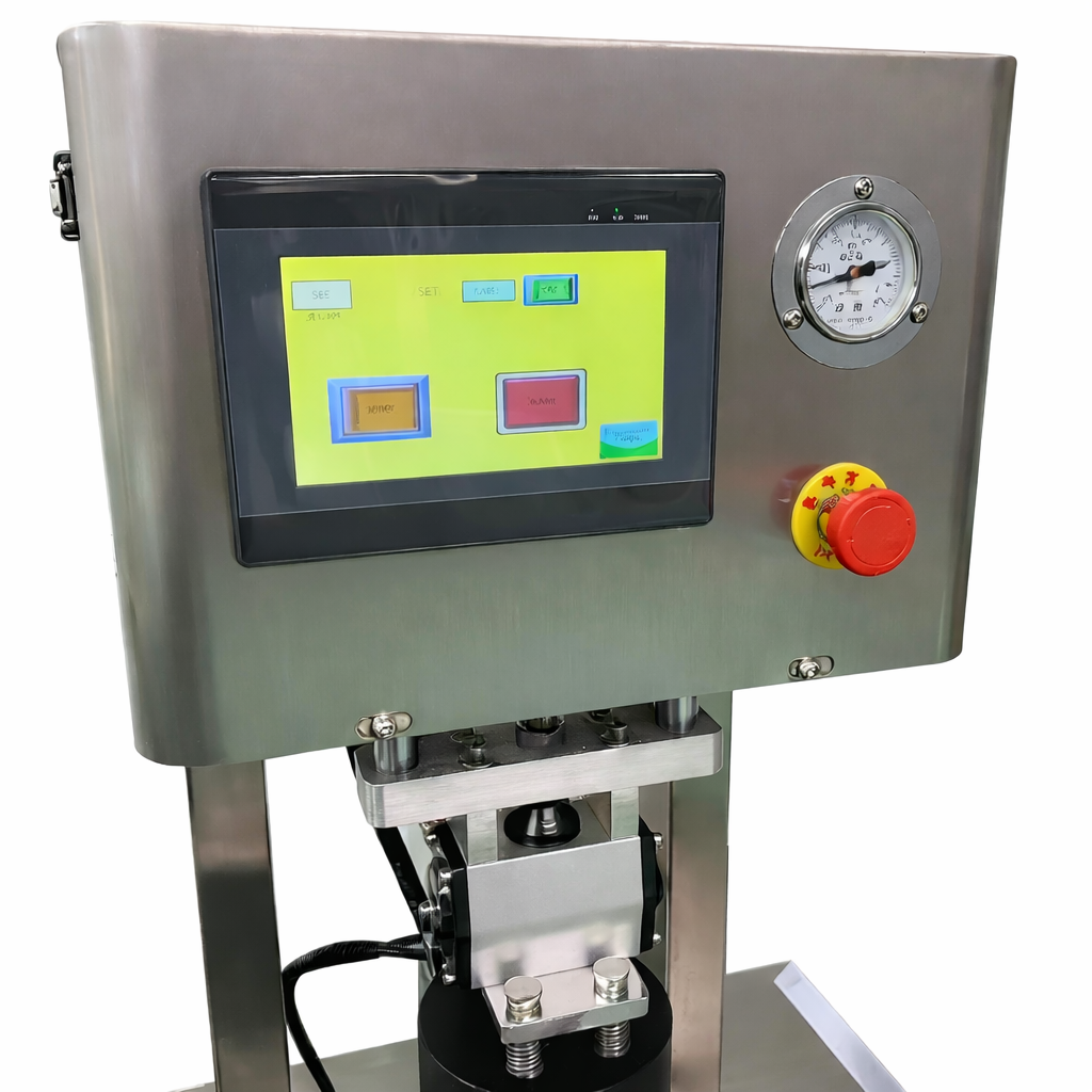 Automatic Glass Jar Screw Capping Machine Jam Vacuum Glass Bottle Sealer Machine