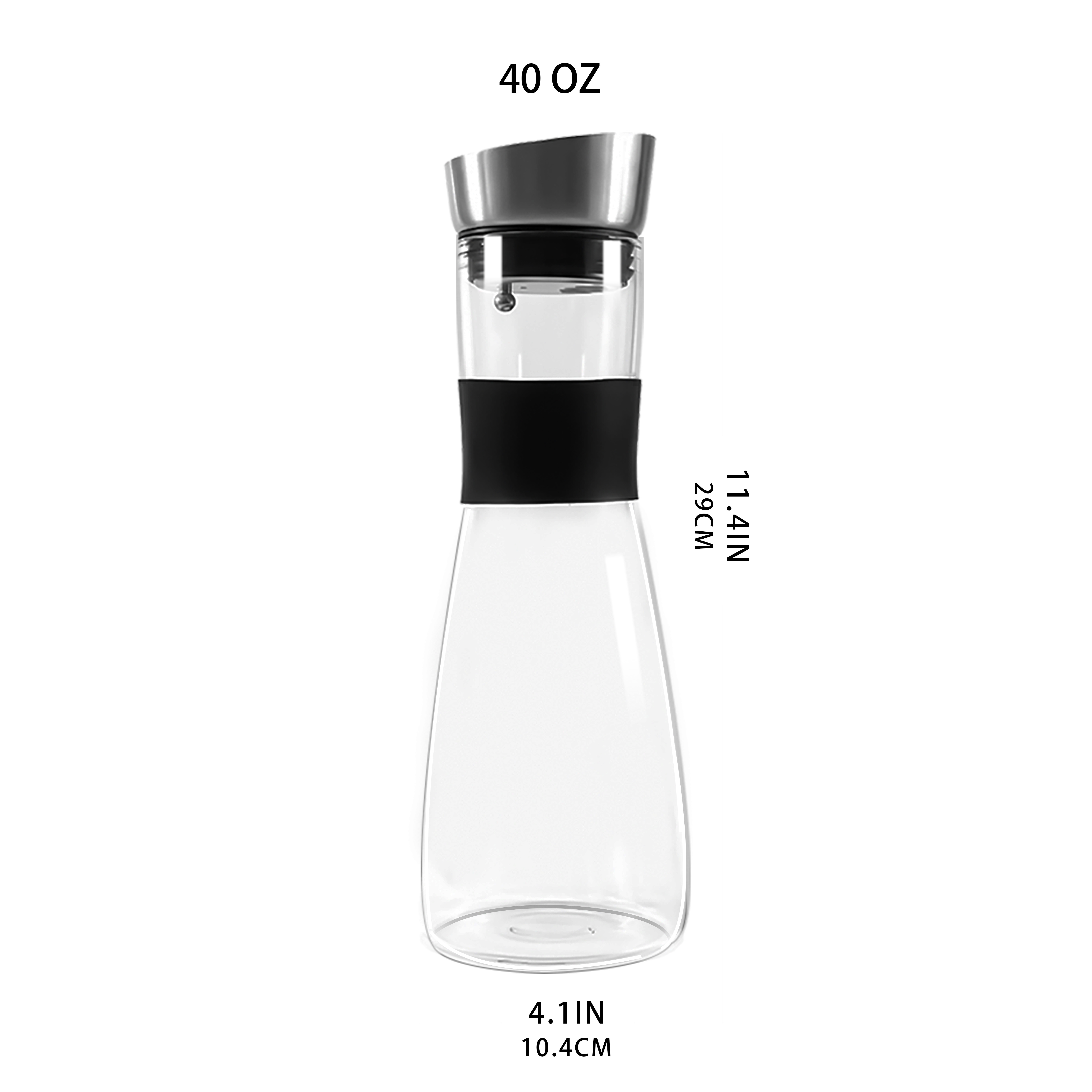 Glass Carafe with Stainless Steel Lid