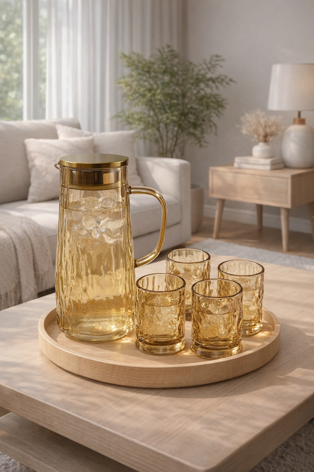 Bark Pattern Pitcher 