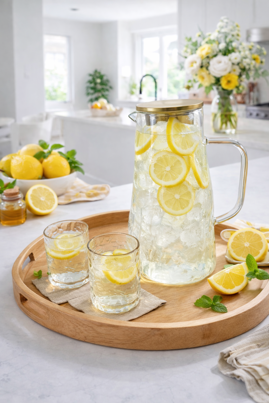 Bark Pattern Pitcher 