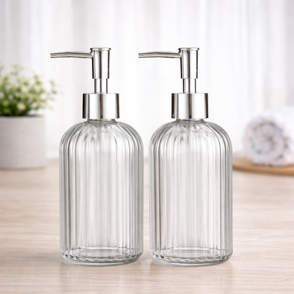  Glass Soap Dispenser Bottle