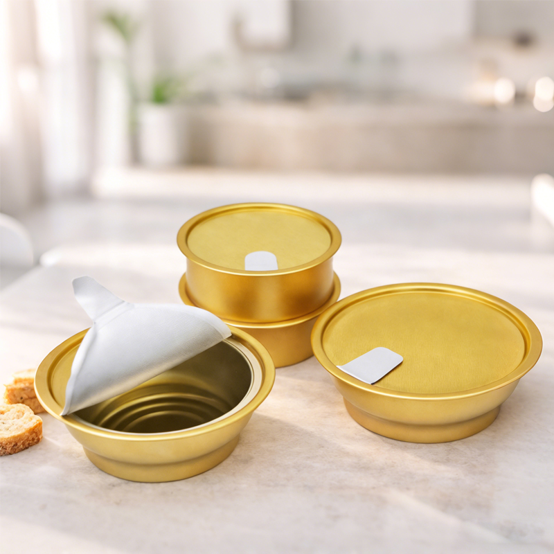 Gold Aluminum Food Bowl