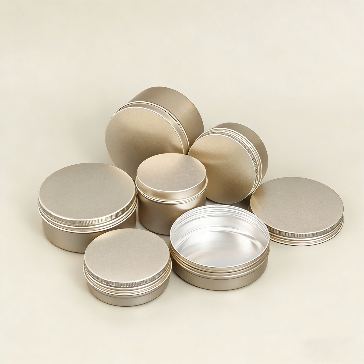 Aluminum Can Container with Screw Cap