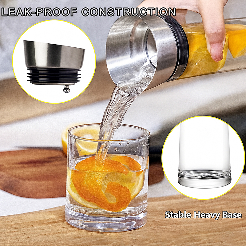  Glass Carafe with Stainless Steel Lid
