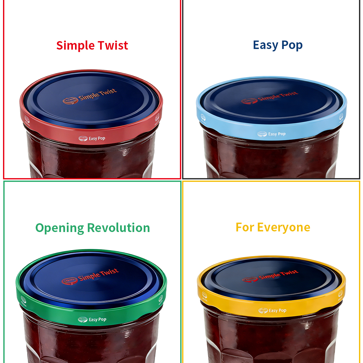 Easy-Open Twist-Off Metal Lid