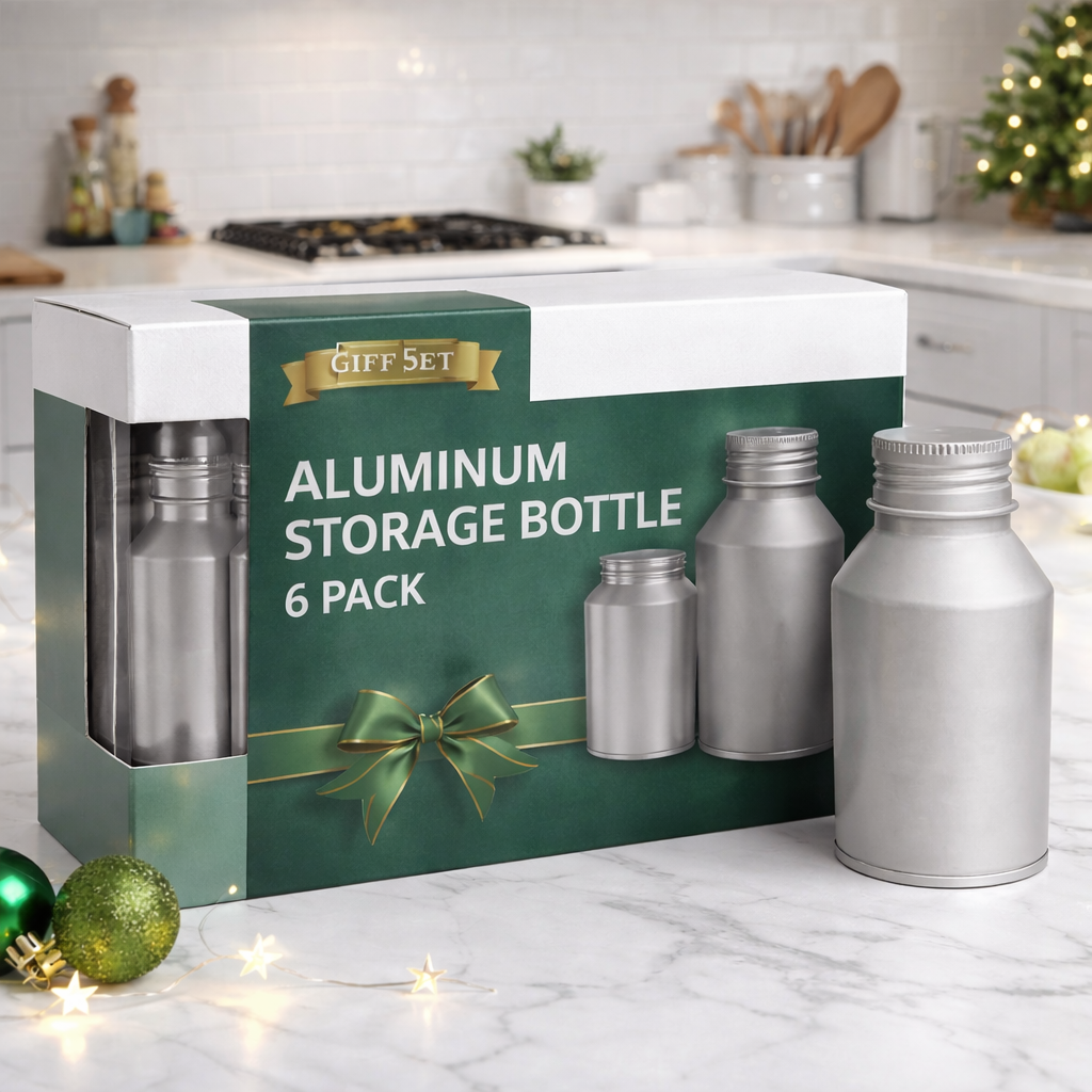 Aluminum Bottle with Screw Lid